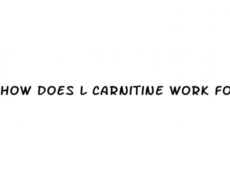 how does l carnitine work for weight loss