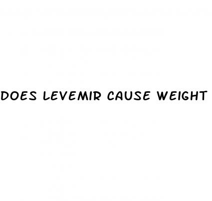 does levemir cause weight loss