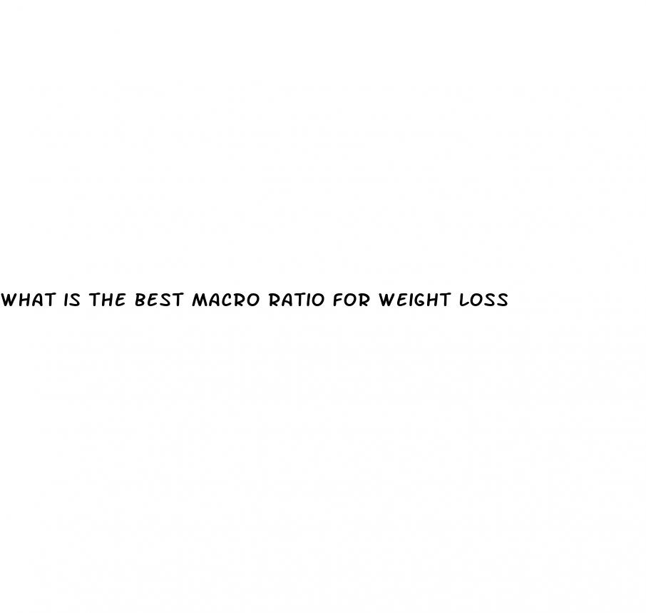 what is the best macro ratio for weight loss