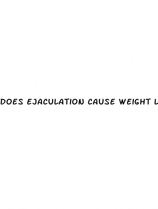 does ejaculation cause weight loss
