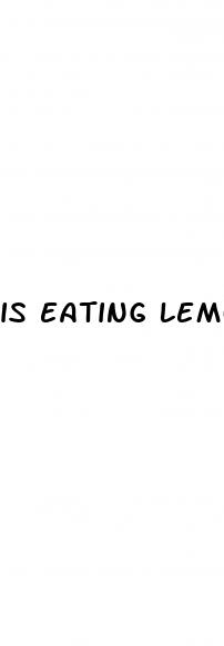 is eating lemons good for weight loss