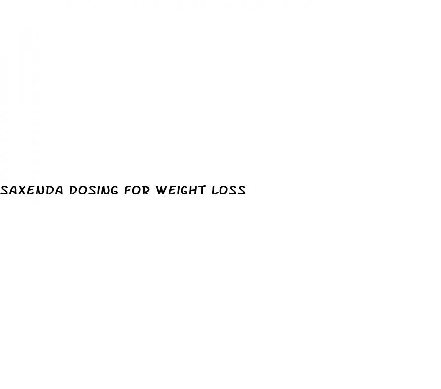 saxenda dosing for weight loss
