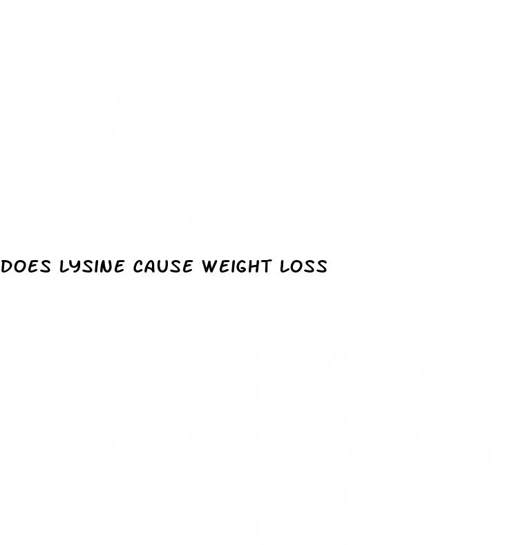 does lysine cause weight loss