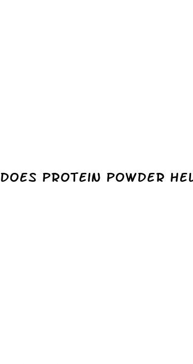 does protein powder help in weight loss