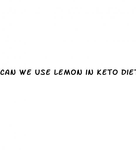 can we use lemon in keto diet