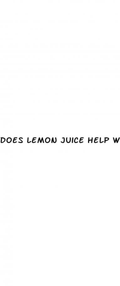 does lemon juice help weight loss