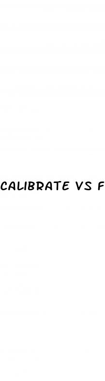 calibrate vs found weight loss