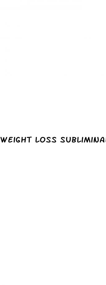 weight loss subliminal results