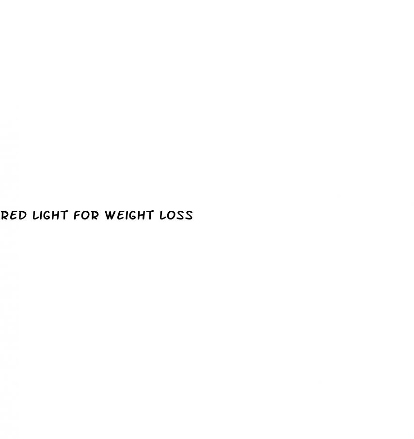 red light for weight loss