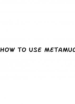 how to use metamucil for weight loss
