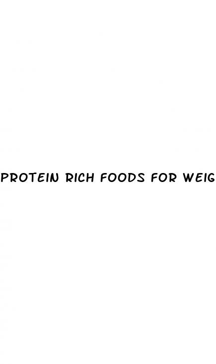 protein rich foods for weight loss
