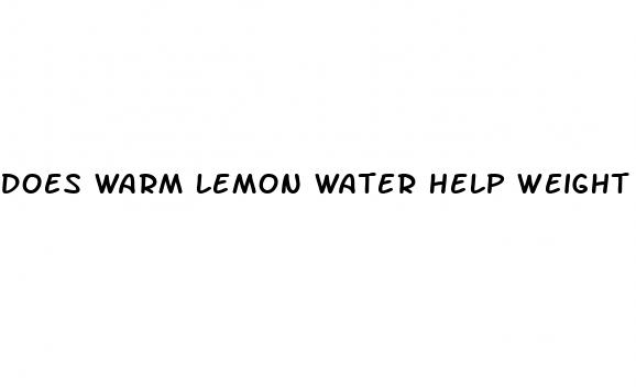 does warm lemon water help weight loss