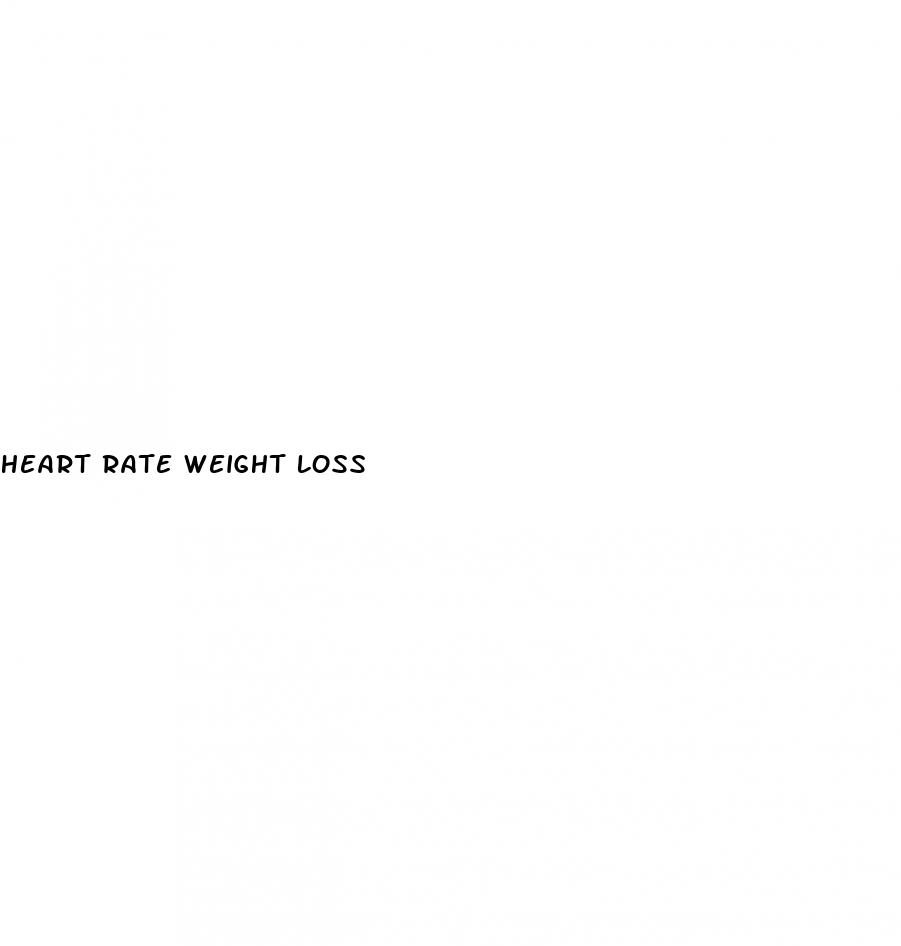 heart rate weight loss