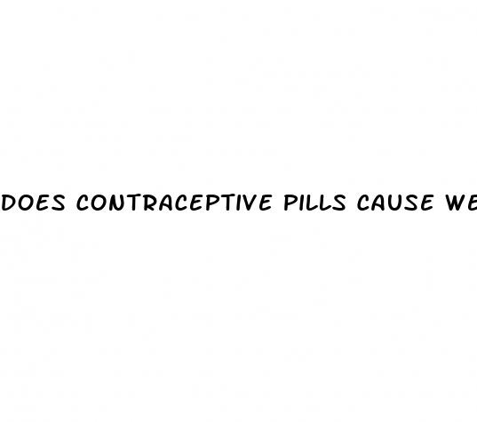 does contraceptive pills cause weight loss