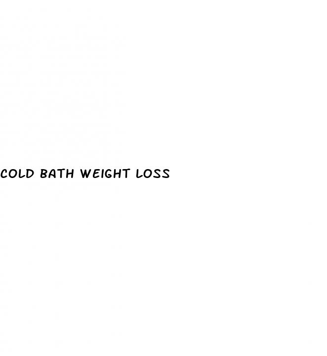 cold bath weight loss