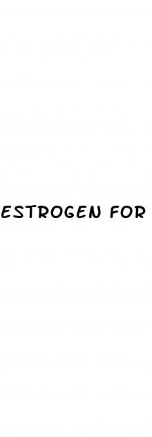 estrogen for weight loss