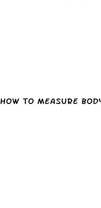 how to measure body for weight loss tracking