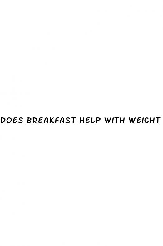 does breakfast help with weight loss