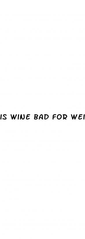 is wine bad for weight loss