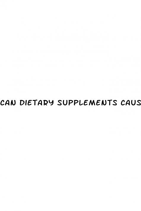 can dietary supplements cause weight loss