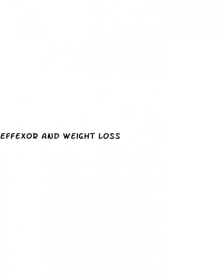 effexor and weight loss