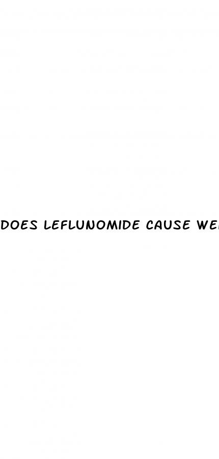 does leflunomide cause weight loss