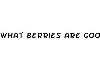 what berries are good for weight loss