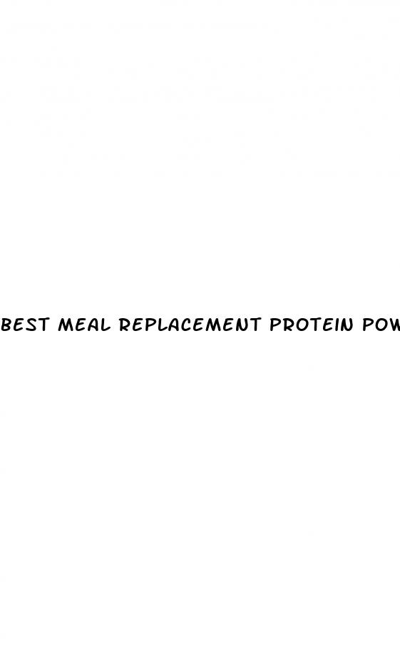 best meal replacement protein powder for weight loss