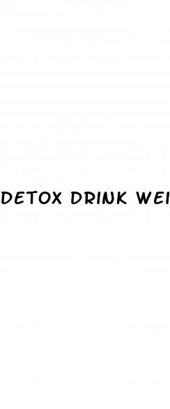detox drink weight loss