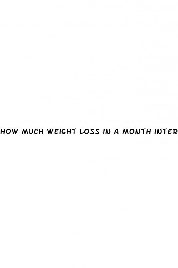 how much weight loss in a month intermittent fasting