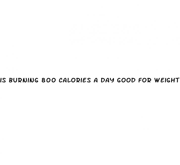 is burning 800 calories a day good for weight loss
