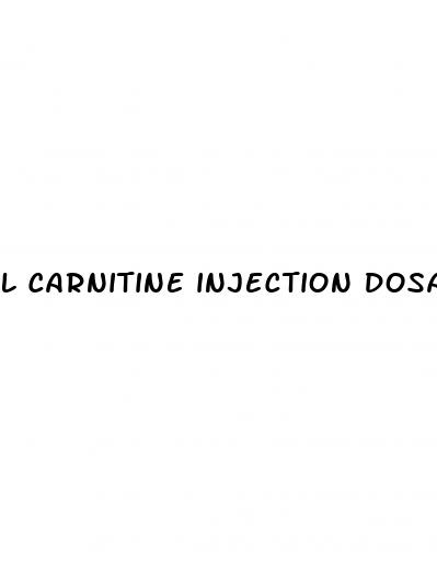 l carnitine injection dosage for weight loss
