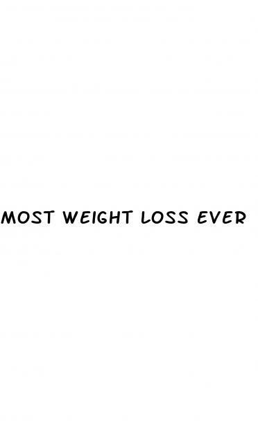 most weight loss ever
