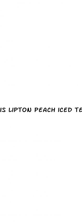 is lipton peach iced tea good for weight loss