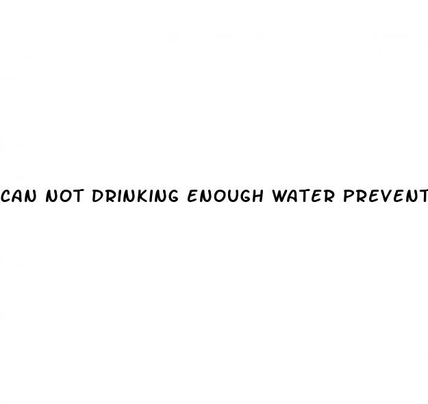 can not drinking enough water prevent weight loss