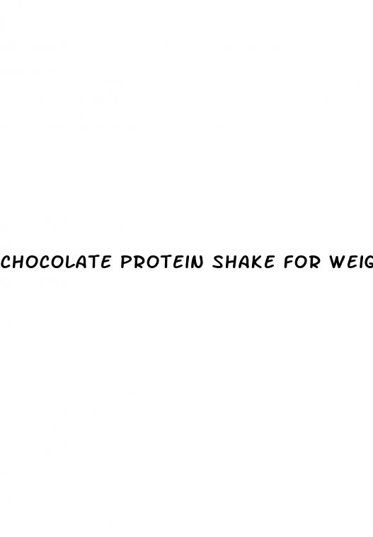 chocolate protein shake for weight loss
