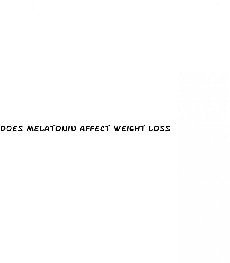 does melatonin affect weight loss