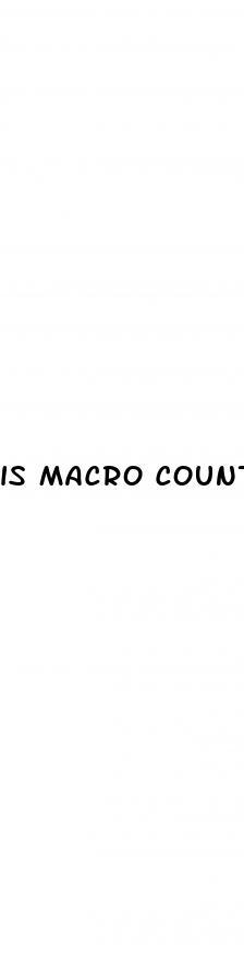 is macro counting good for weight loss