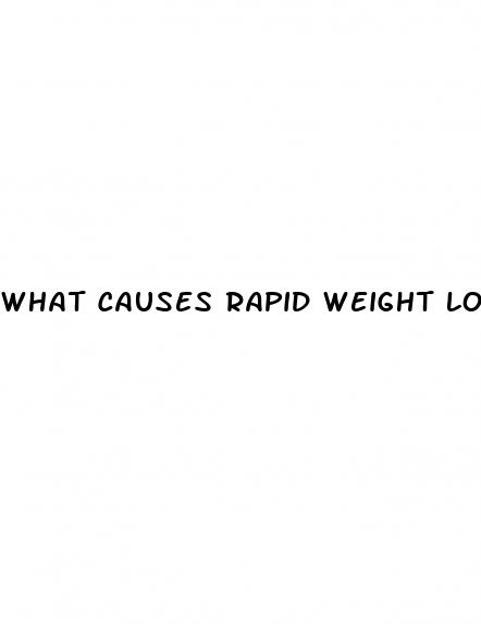 what causes rapid weight loss and diarrhea