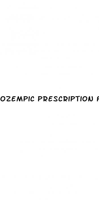 ozempic prescription for weight loss