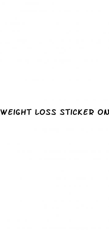weight loss sticker on belly button