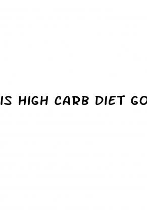 is high carb diet good for weight loss