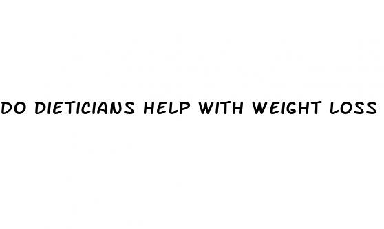 do dieticians help with weight loss