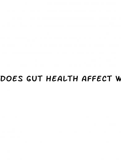 does gut health affect weight loss