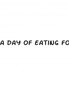 a day of eating for weight loss