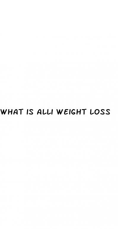 what is alli weight loss