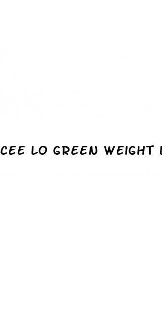 cee lo green weight loss