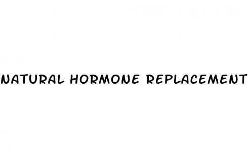 natural hormone replacement therapy and weight loss