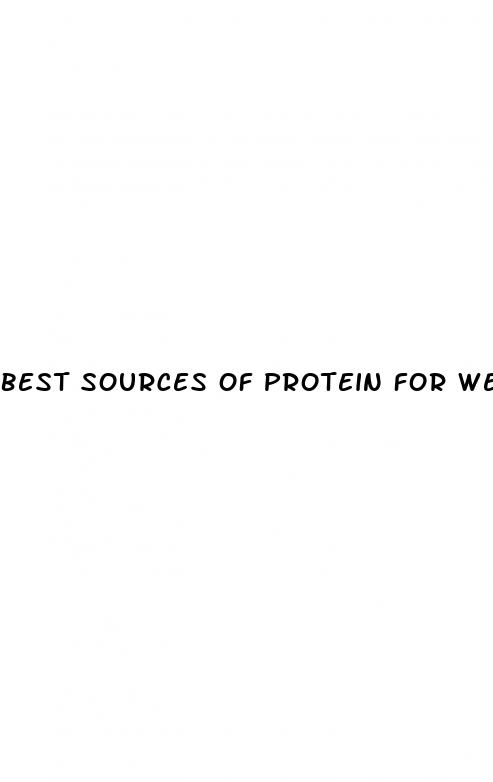 best sources of protein for weight loss