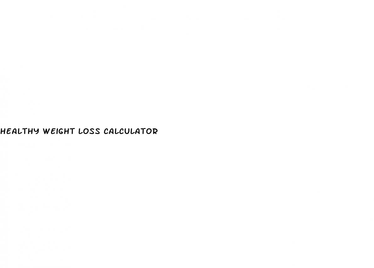 healthy weight loss calculator
